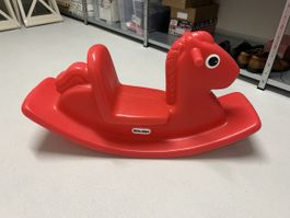 Little Tikes rocking horse red plastic good condition