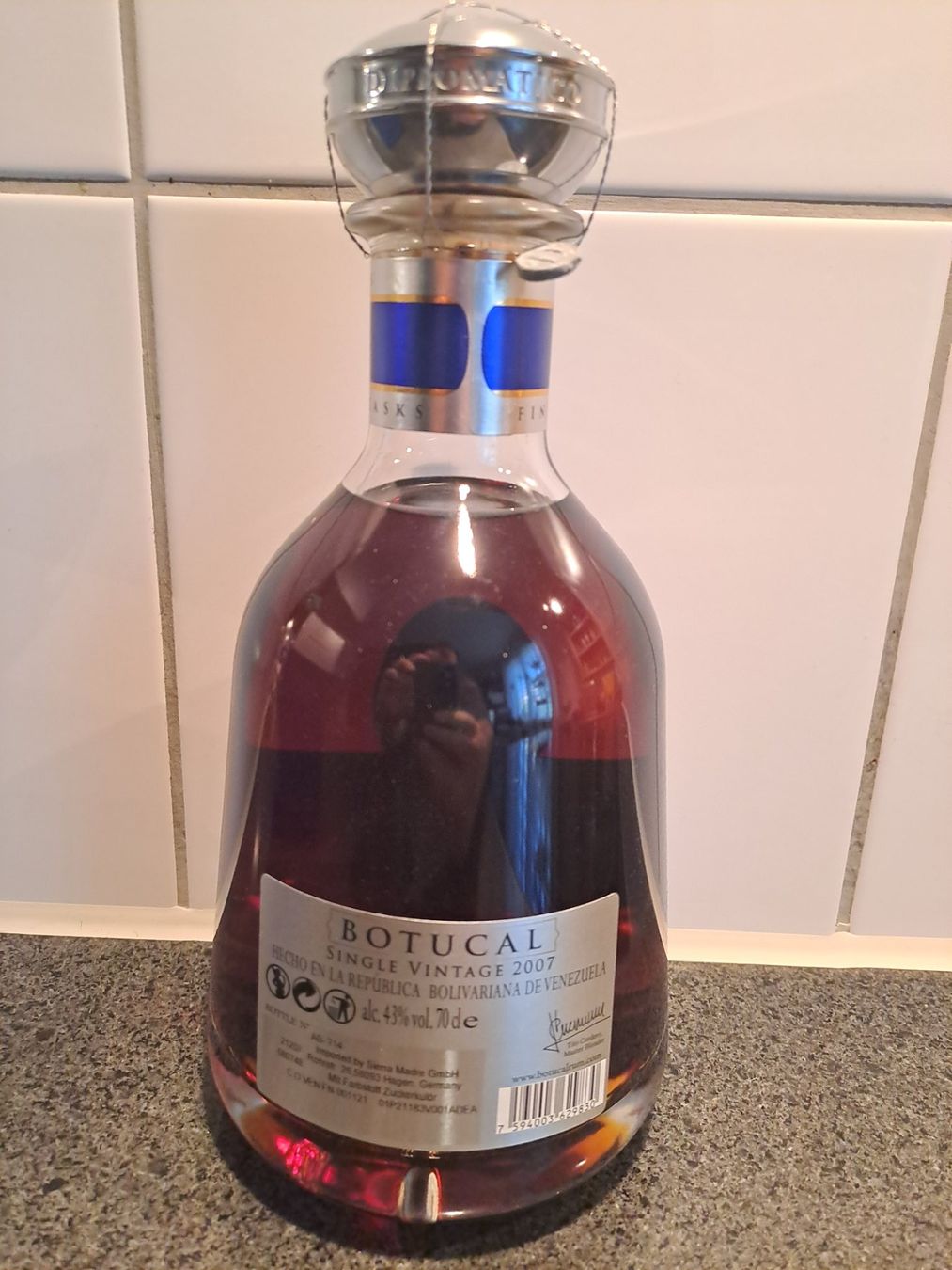 Diplomatico Bevande alcoliche: Diplomatico Botucal Single Vintage Rum 2007 – Nuovo e nell'imballaggio originale da Elsau venduto da Rumsammler 4