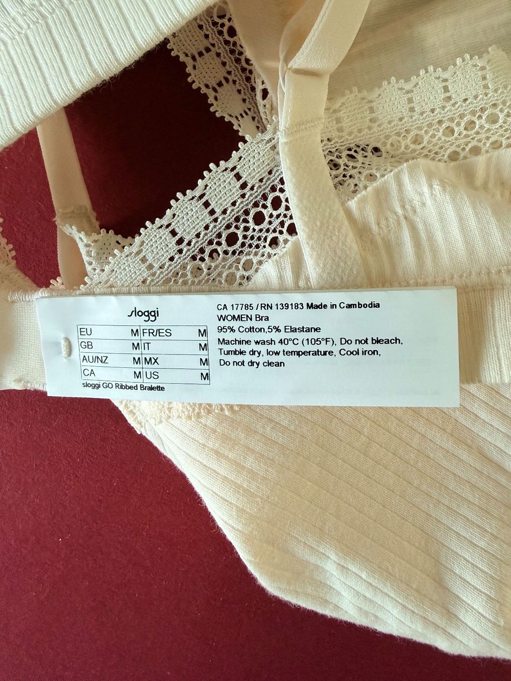 Sloggi Altra biancheria intima: SLOGGI, Bralette GO RIBBED, Grösse M, Farbe Hellbraun – Nuovo e nell'imballaggio originale da Rudolfstetten venduto da gst_g7xl 6