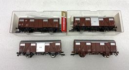 Fleischmann H0= 4x Güterwagen SOB | FS | DB