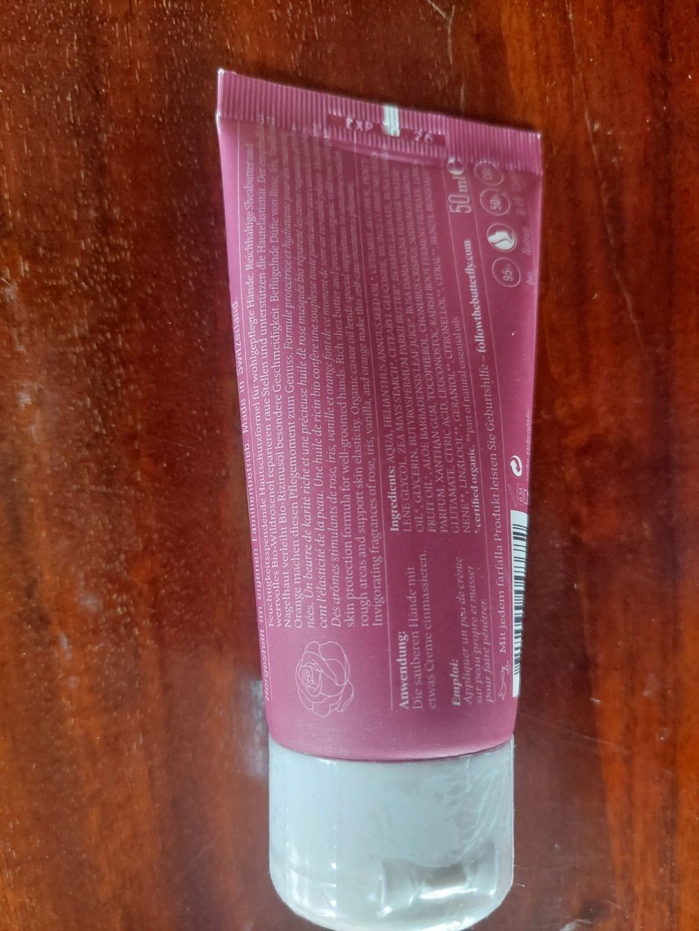Farfalla Feuchtigkeitspflege: Farfalla Handcreme Hippie Rose 50ml – Neu und originalverpackt aus Beckenried von Havacola 2