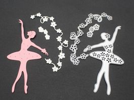 TÄNZERIN BALLERINA BALLET STANZSCHABLONE
