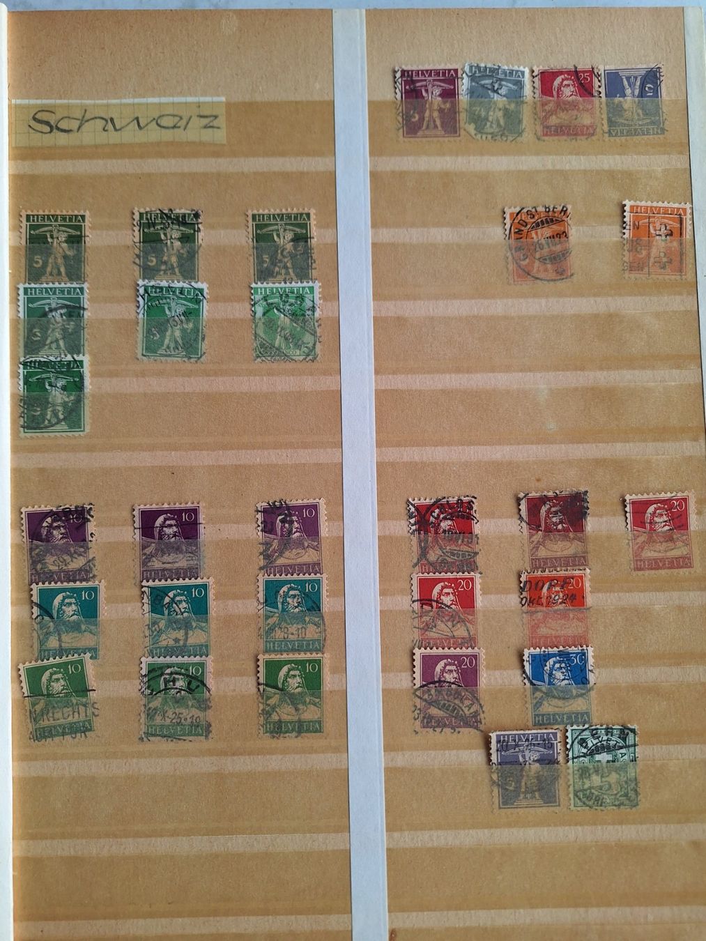 Alle Briefmarken: LOT ALTE BRIEFMARKEN – Gebraucht aus Huttwil von Kunterbuntli