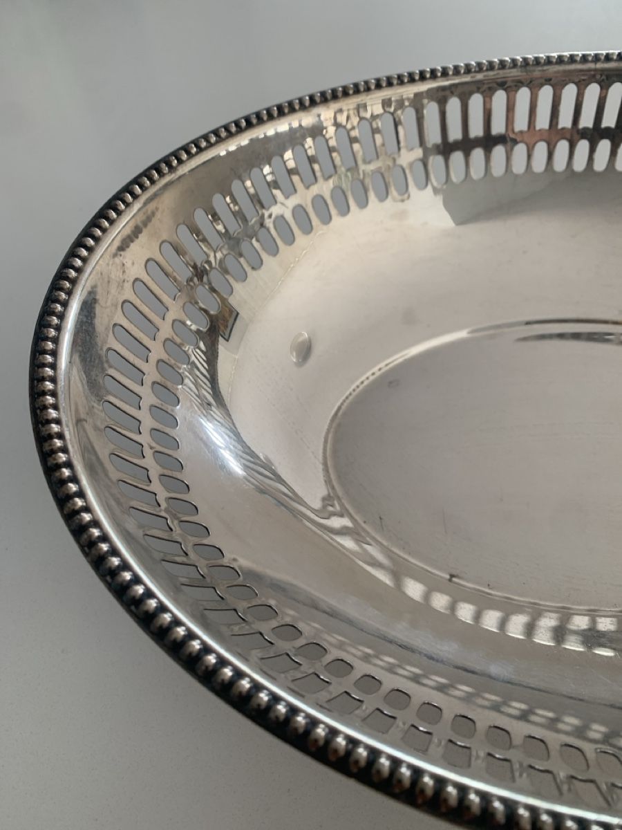 Piatti di portata: Silver Plated Basket (28cm long) good condition oval – Usato da Immensee venduto da vgitter 2