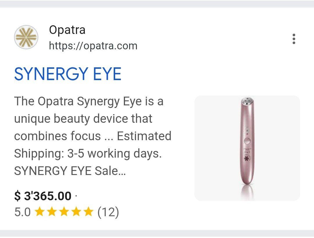 Opatra Cura del viso: Opatra Synergy Eye Hautstraffer NEUwertig mit Box – Usato da Uster venduto da nic_2zww 3