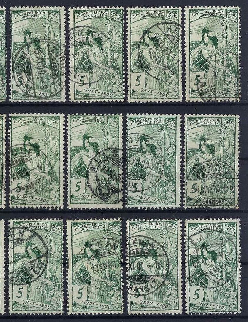 Tutti i francobolli: 1900 U.P.U. gute und saubere Werte gest. – Usato da Hitzkirch venduto da walti1959 2