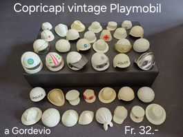 Copricapi Playmobl vintage, colore bianco