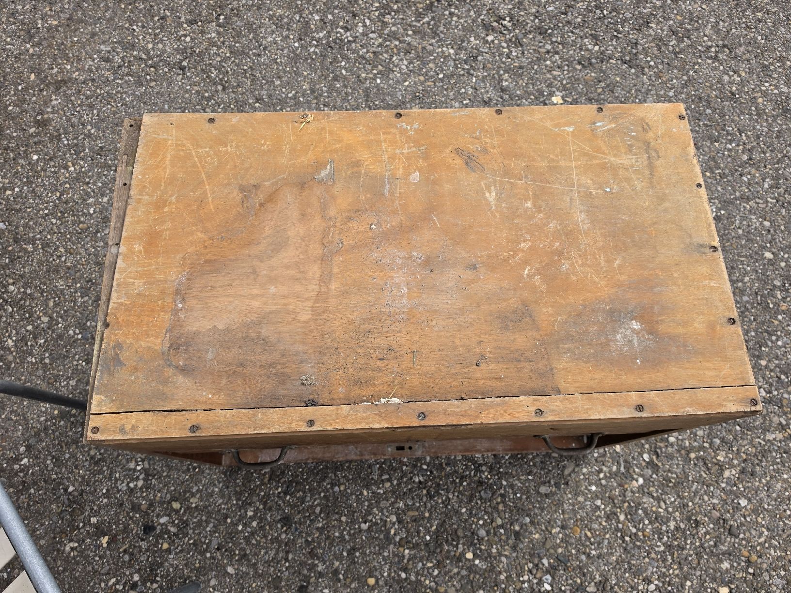 Cassettiere: Antiker Holz-Rollladenschrank, Shabby Chic Stilmöbel – Difettoso da Mettlen venduto da elios0888 1