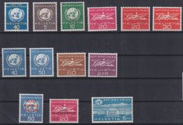 B34) Nations Unies 21 - 33, mit Gummi ohne Falz, sehe Scan