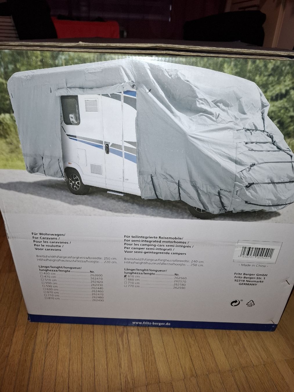 Abdeckhüllen und Thermomatten: Schutzhülle Premium Berger Wohnmobil – Neu und originalverpackt aus Selzach von PSchlup 2