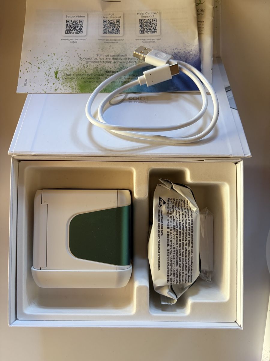 Imprimantes: Imprimante mobile COLOP e-mark GO avec ruban coton – D'occasion à Yverdon-les-Bains par fadinarde 1