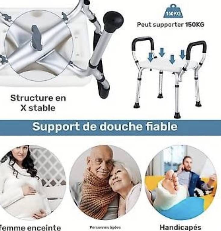 Fauteuils de soin: Siège de douche réglable, neuf – D'occasion à Marchissy par trilud 2