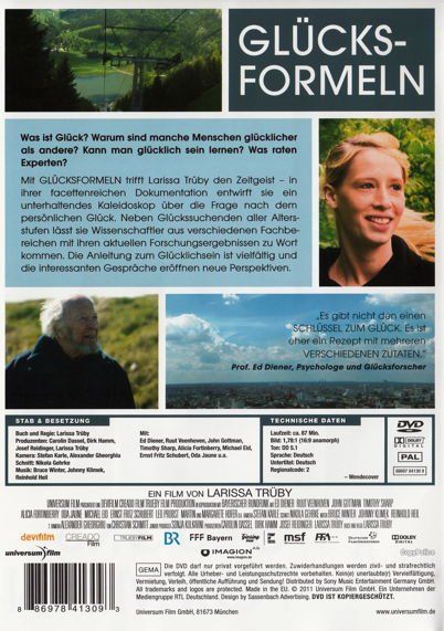 Tutti i DVDs: Glücksformeln [DVD] – Nuovo e nell'imballaggio originale da Bitsch venduto da Melando 1