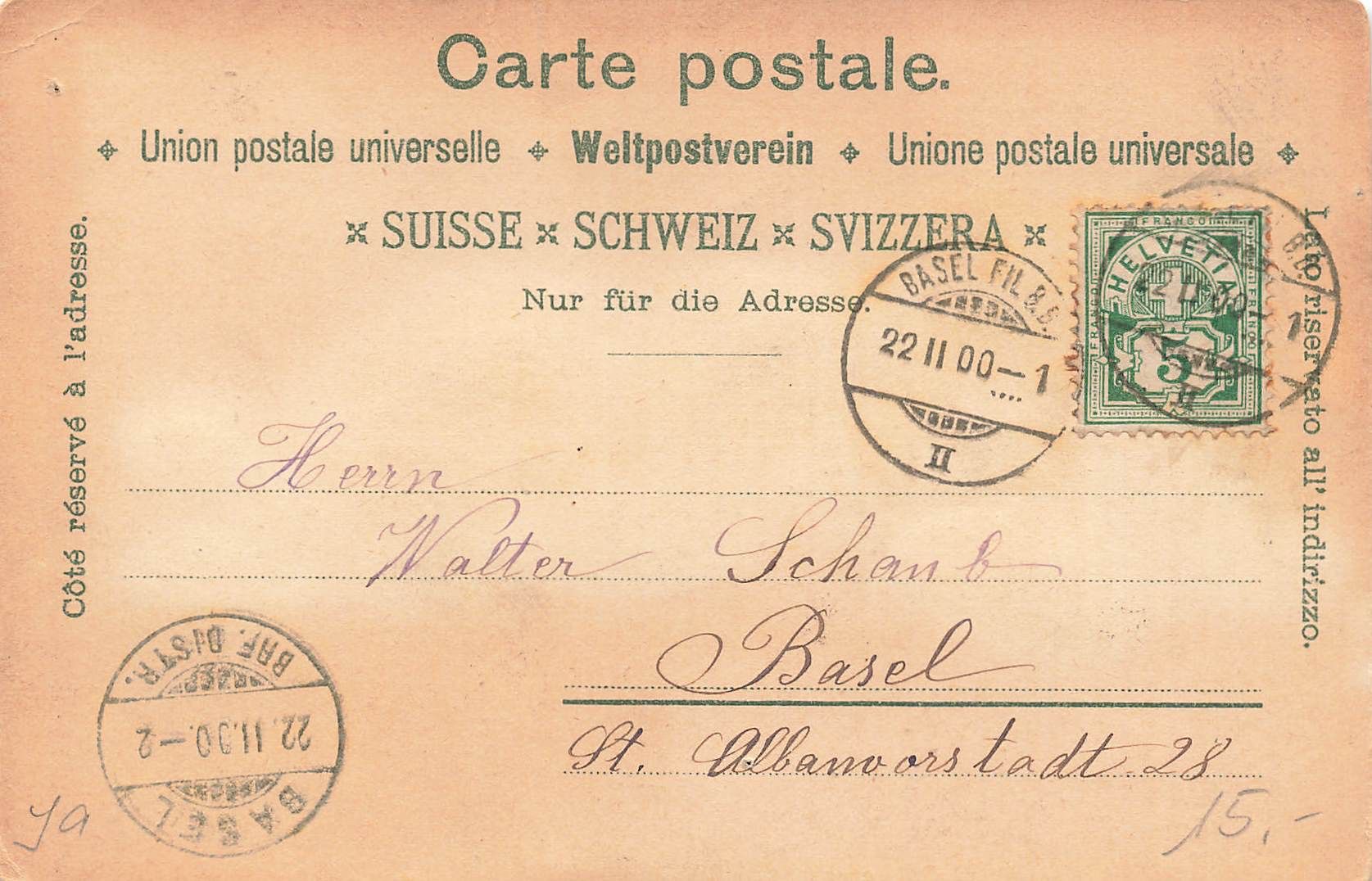 Cartoline postali: Gruss Rheinfall Strasssteine – Usato da Biasca venduto da Blenio71 1