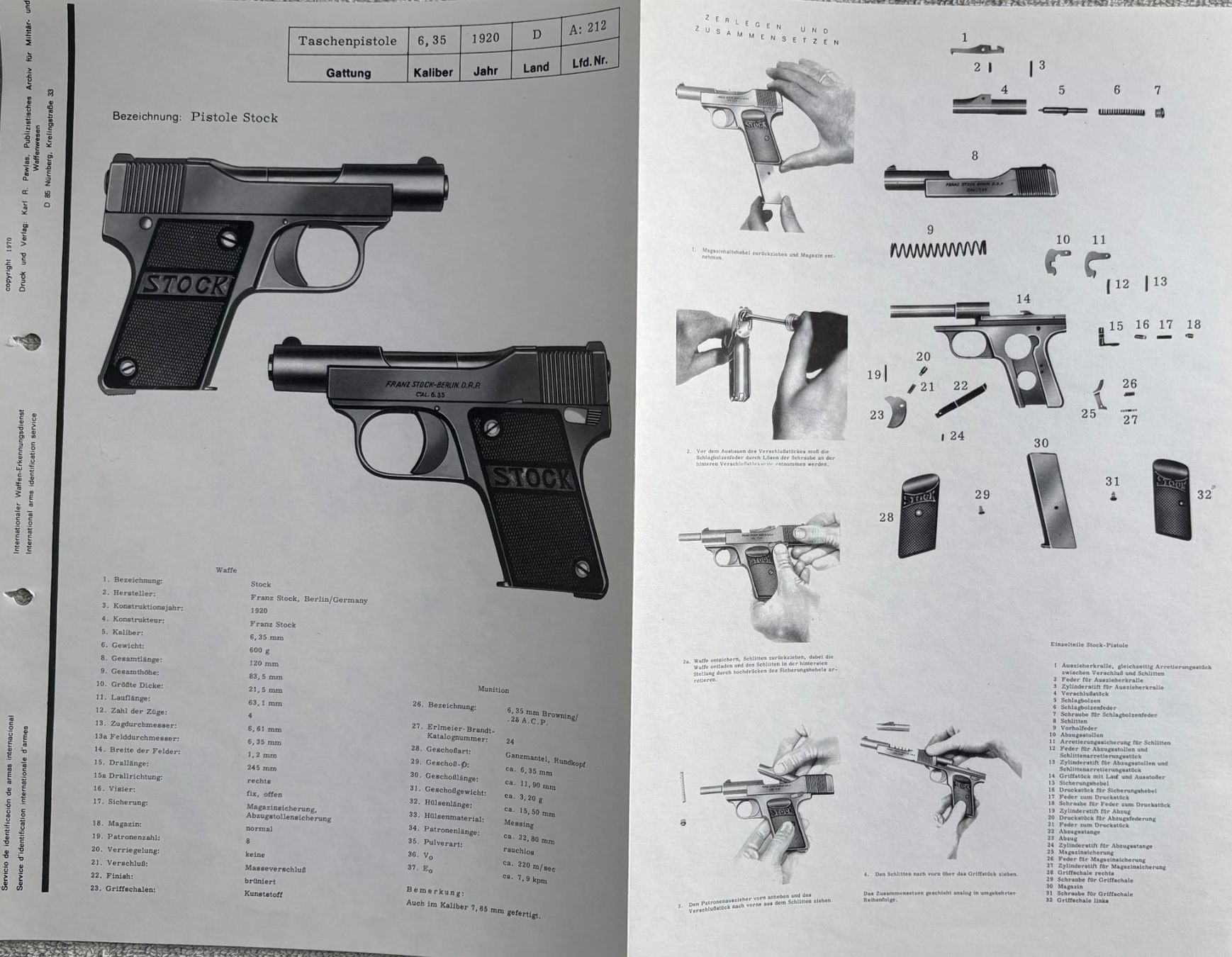 Schweizer Armee Armi bianche: PISTOLE STOCK – Usato da Ostermundigen venduto da Wyatt-Earp