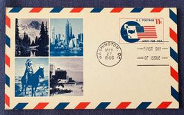 POSTKARTE USA FIRST DAY OF ISSUE VON 1966