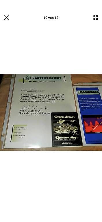 CDs: Gamma Attack Atari SELTEN  – D'occasion à Hägendorf par tyl_kzs2