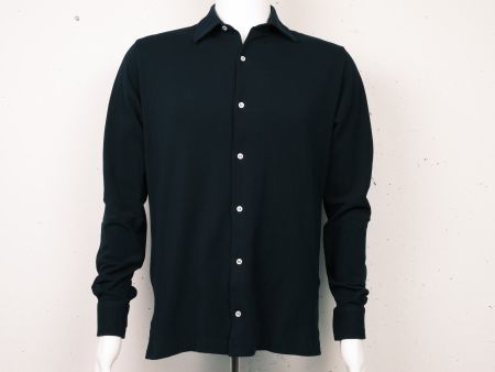 FEDELI Giza 45 Cotton Long Sleeve Shirt dunkelblau Gr. 48/50