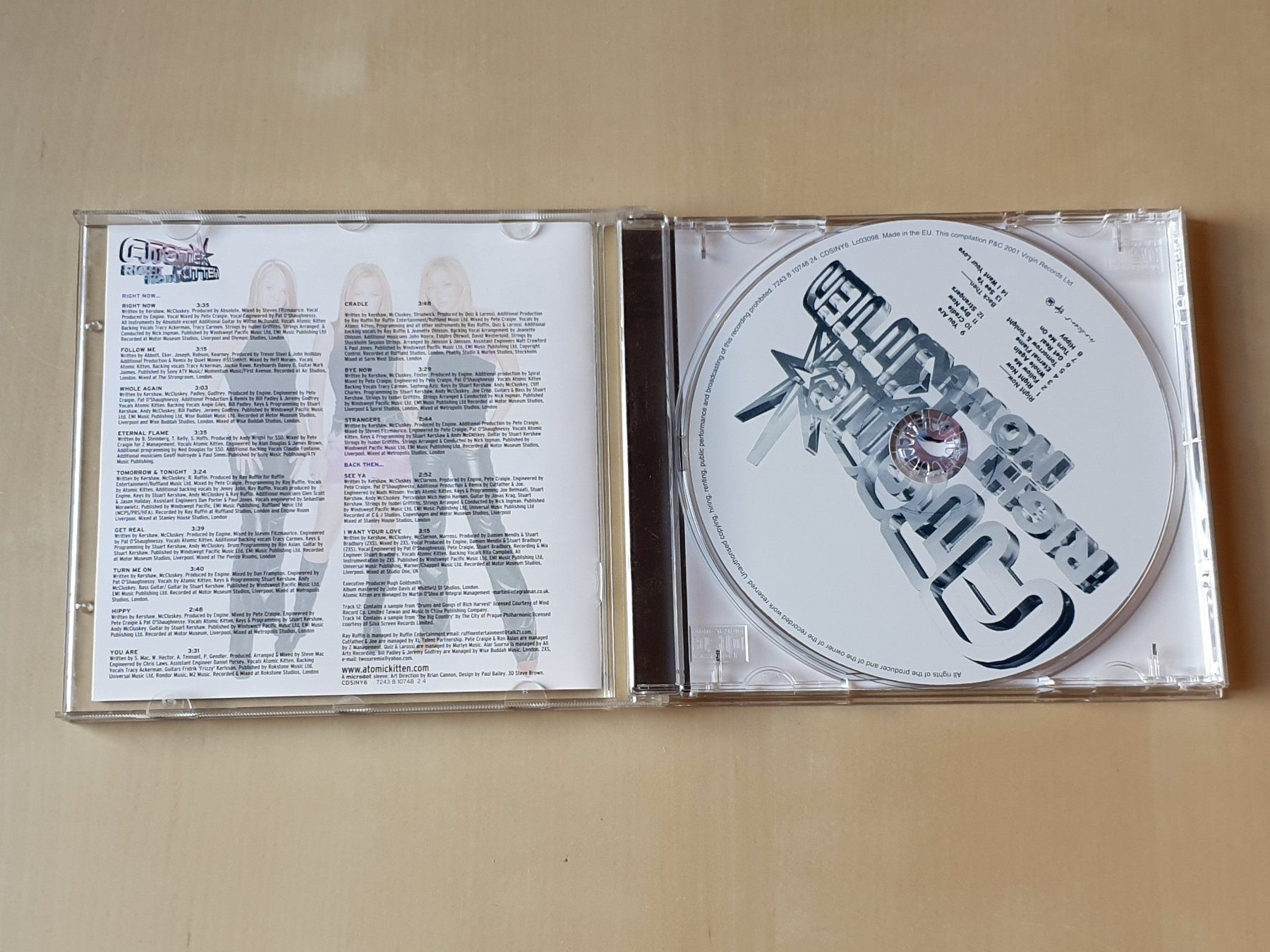 CD: Atomic Kitten Right Now – Usato da Stansstad venduto da collectorsshop 2