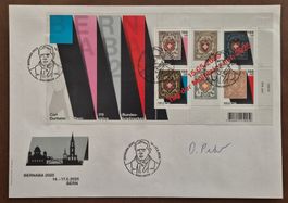 BERNABA 2025, Block auf Brief, 15. 5. 25,  Signat. D. Peter