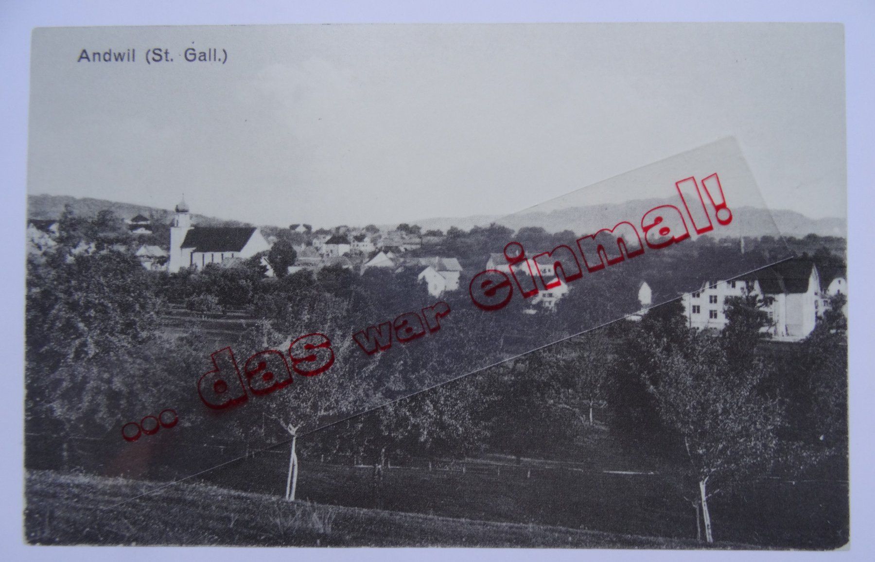 Cartoline postali: St. Gallen Andwil anno 1912 – Usato da Safnern venduto da Wstussi