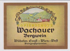 Etikette für Wein - Wachauer Bergwein /bd