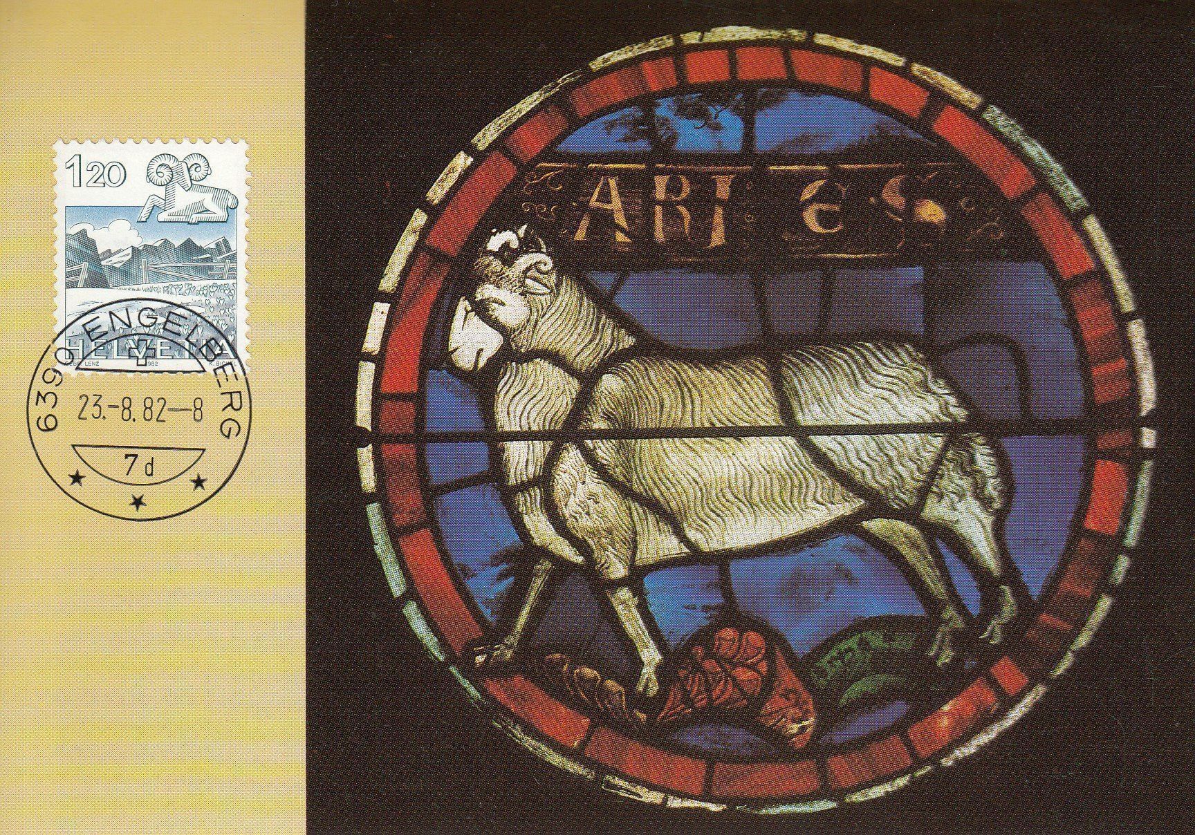 Tutti i francobolli: 1982 Postkarte Widder FDC Engelberg – Usato da Spreitenbach venduto da Mustang_1105