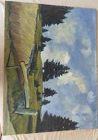 Gemälde Jura Landschaft signiert 1938 guter Zust