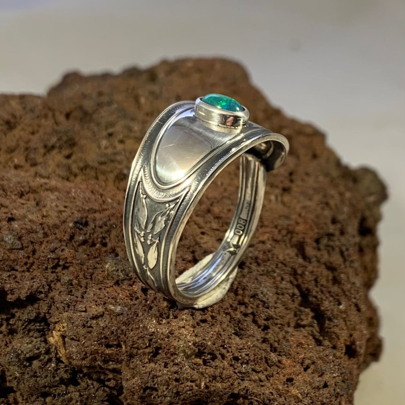 Anelli: Silberring mit Opal Gr.63 – Nuovo (secondo la descrizione) da Thun venduto da Svonskj 2
