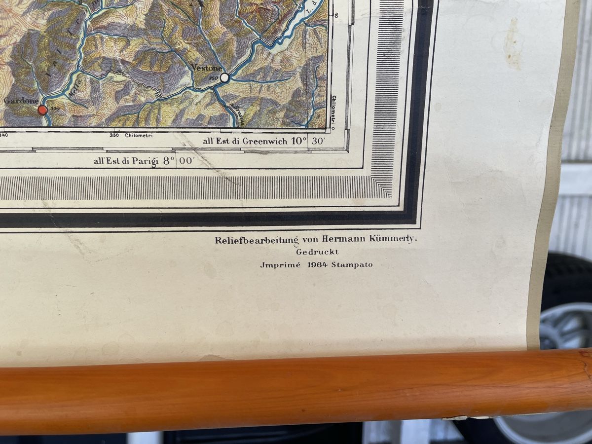 Cartine & Atlanti: Landkarte von der Schweiz – Usato da Therwil venduto da AmberWaves 1