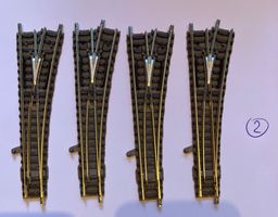 (2) 4 aiguillages droites Fleischmann échelle N Top