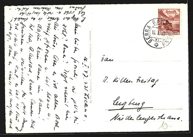 Cartoline postali: Cevio, Reseto, Holzbrücke im Bavonatal – Usato da Berlin venduto da bartko-reher 1