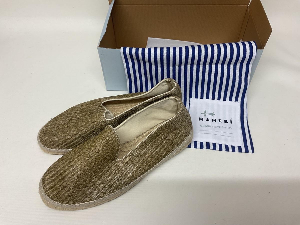 Scarpe da uomo: Manebi Espadrilles, unisex, Raffia, 44 (eher 43) – Usato da Zürich venduto da -Panoptikum-