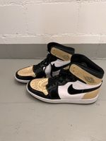 Nike Air Jordan1 , Gr. 43, Black/Gold/White