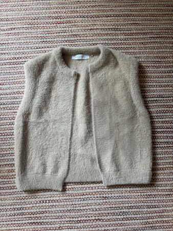 Rino & Pelle Felloptik Weste Beige – Gr. M