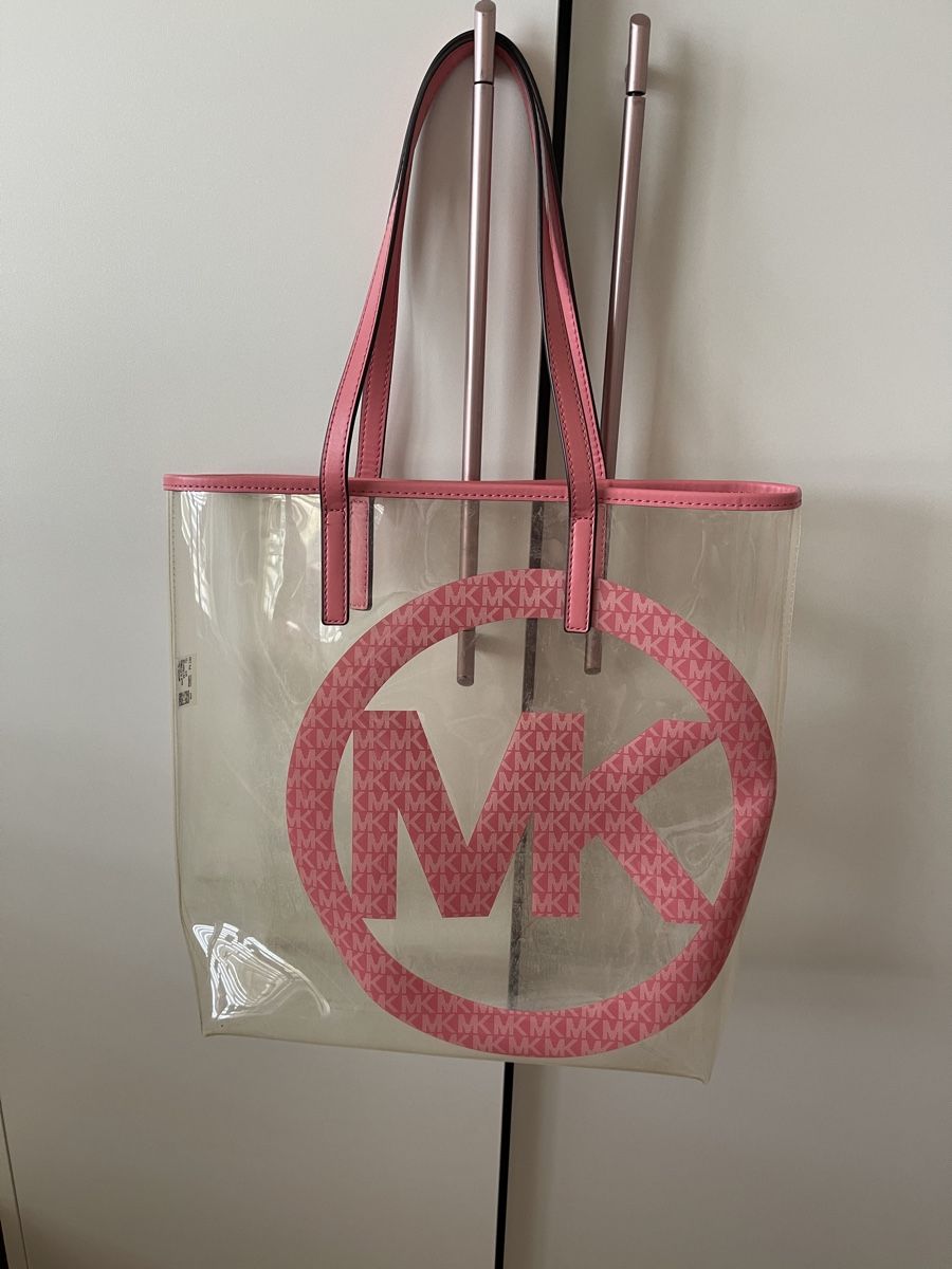 Michael Kors Borse da donna: Michael Kors Transparente mit  Rosa Akzente! – Usato da Schlieren venduto da Flamingo_blume