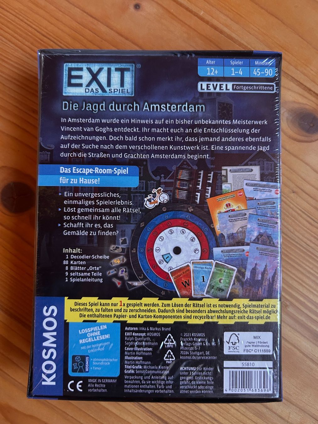 Kosmos Giochi: Exit Spiel 'Jagd durch Amsterdam' - KOSMOS – Nuovo e nell'imballaggio originale da Magden venduto da DorotheaKL 1