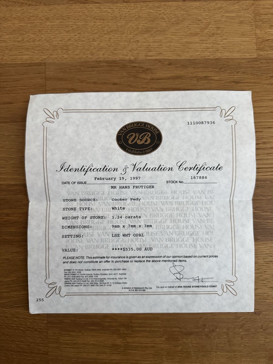 Minerali & Pietre curative: Opal Stone white Coober Pedy – Nuovo e nell'imballaggio originale da Rubigen venduto da cub5 2