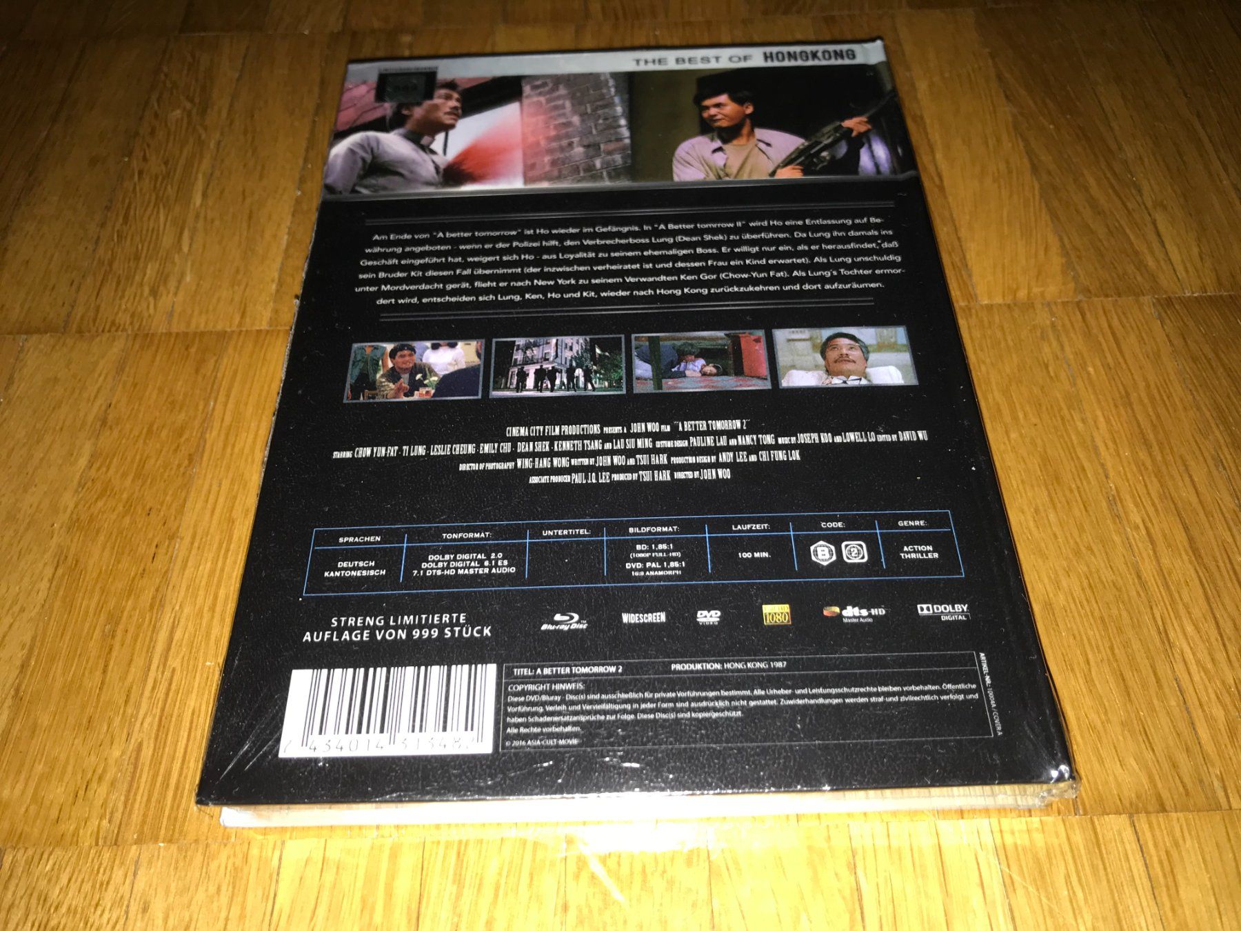 Alle DVDs: A Better Tomorrow 2 - MEDIABOOK - UNCUT – Neu und originalverpackt aus Basel von  1