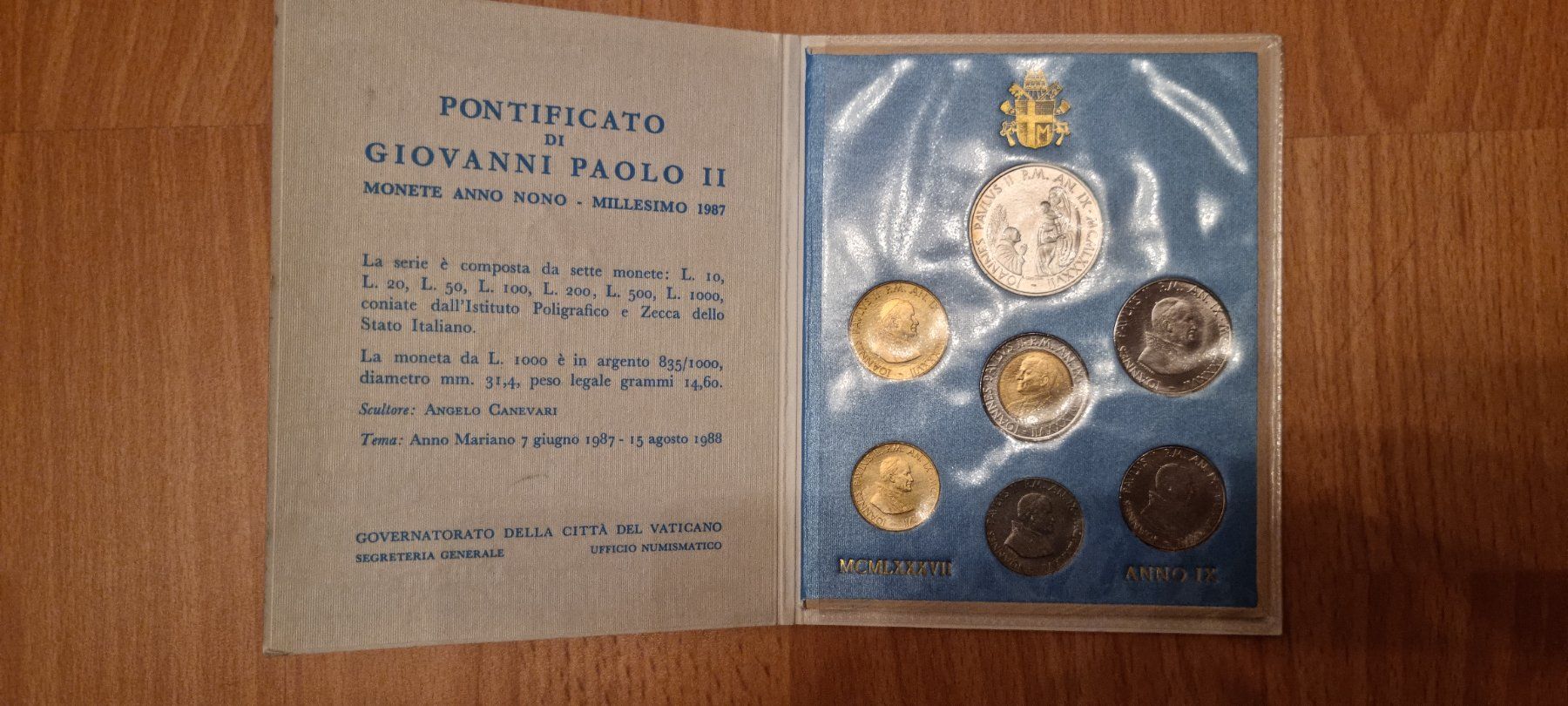 Tutti le monete: Vatican jeu de monnaies 1987 – Nuovo e nell'imballaggio originale da Bure venduto da chap981 1
