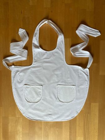 Schürze Schurz Kochschürze Haushaltschurz Handarbeit 60ties