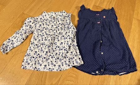 Kleiderpaket Mädchen Gr. 92 Strampler und Bluse Sommer
