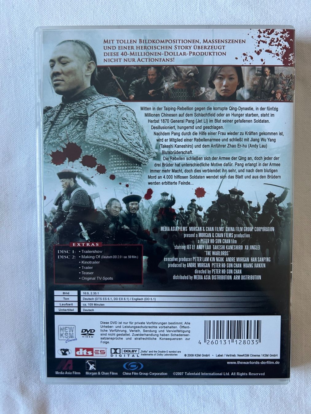 Tutti i DVDs: DVD "Warlords" Kriegs-Drama – Usato da Sierre venduto da sevenworlds 1