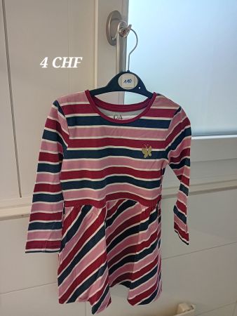 Kleid Mädchen Langarm 110