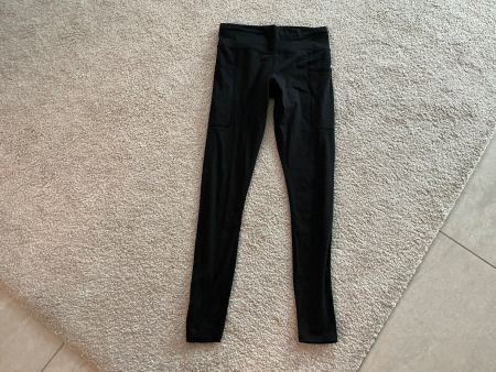 Sport Leggings Damen schwarz mit Taschen Gr.S