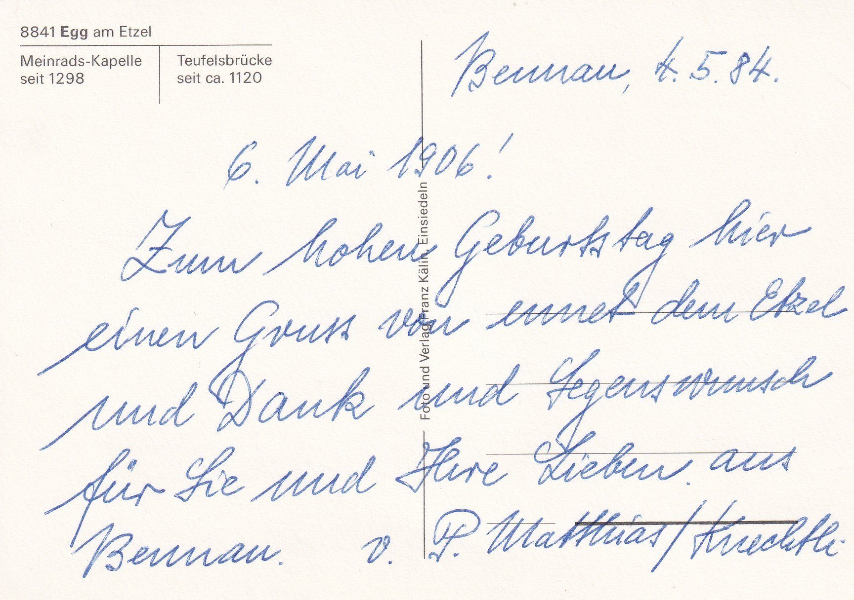 Cartoline postali: Egg am Etzel (4 Ansichten) /ay – Usato da Hombrechtikon venduto da Rudolf07 1