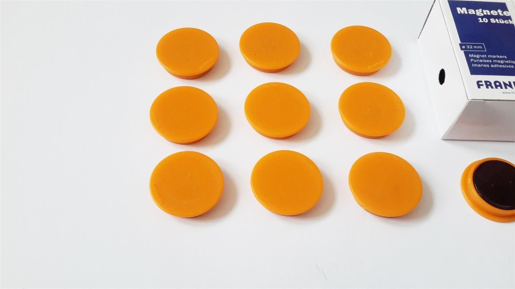 Calamite: Magnete 10 Stück, 32 mm, orange – Nuovo e nell'imballaggio originale da St. Gallen venduto da cointec 2