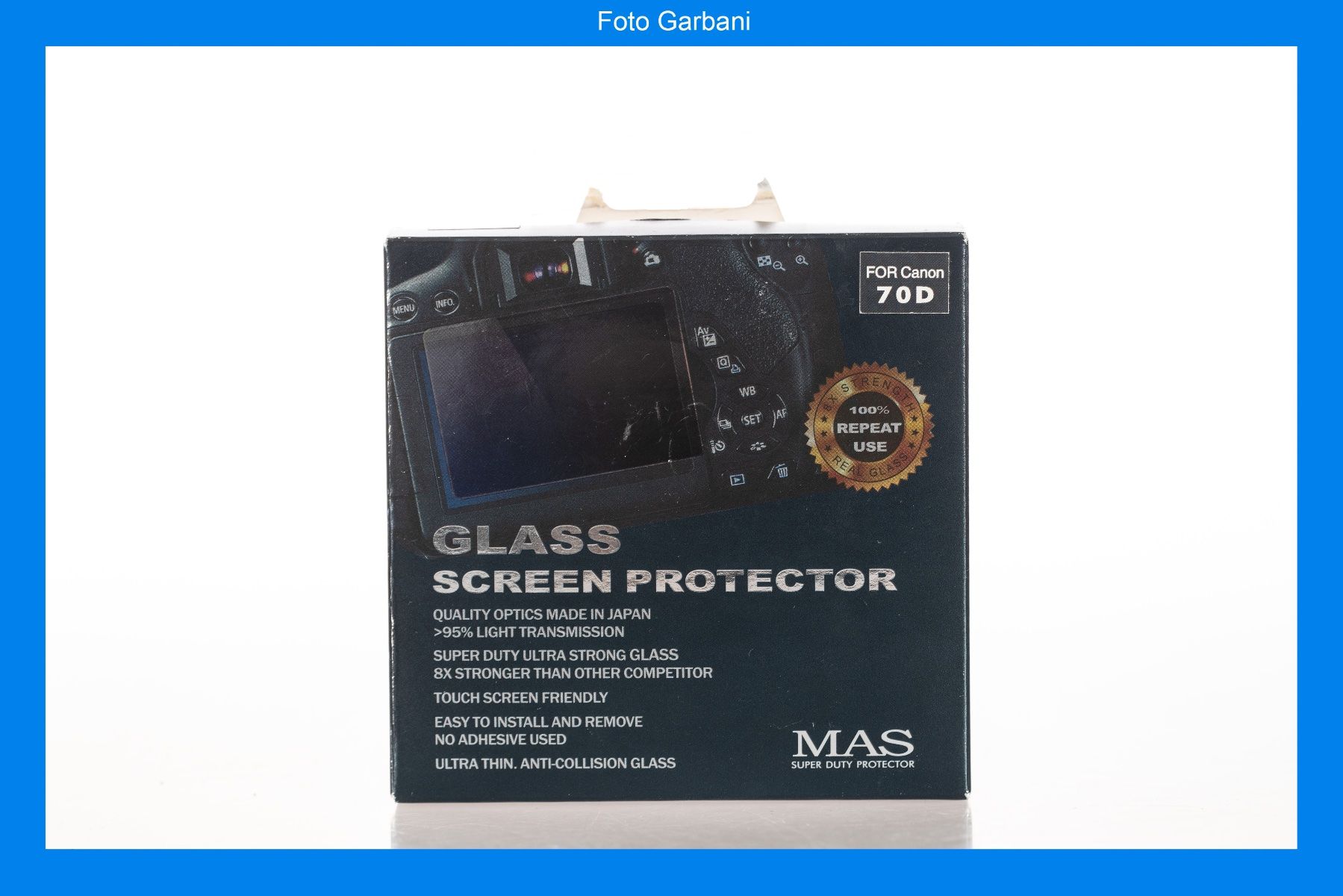 Kamera: Glass Screen Protector per Canon EOS 70D – Neu (gemäss Beschreibung) aus Muralto von FotoGarbani