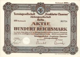 Terraingesellschaft "Frankfurter Chaussee" AG Berlin