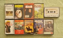 10 Tonbandkassetten „Querbeet“ Klassik, Country, Ländler
